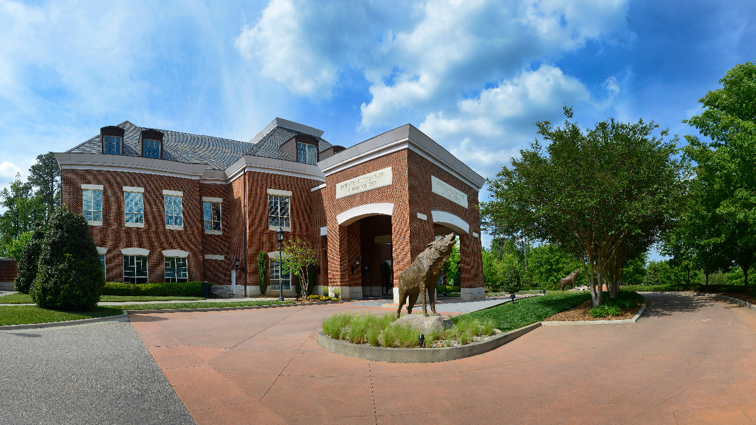  exterior view of NC State Park Alumni Center