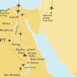 Map of Egypt trip