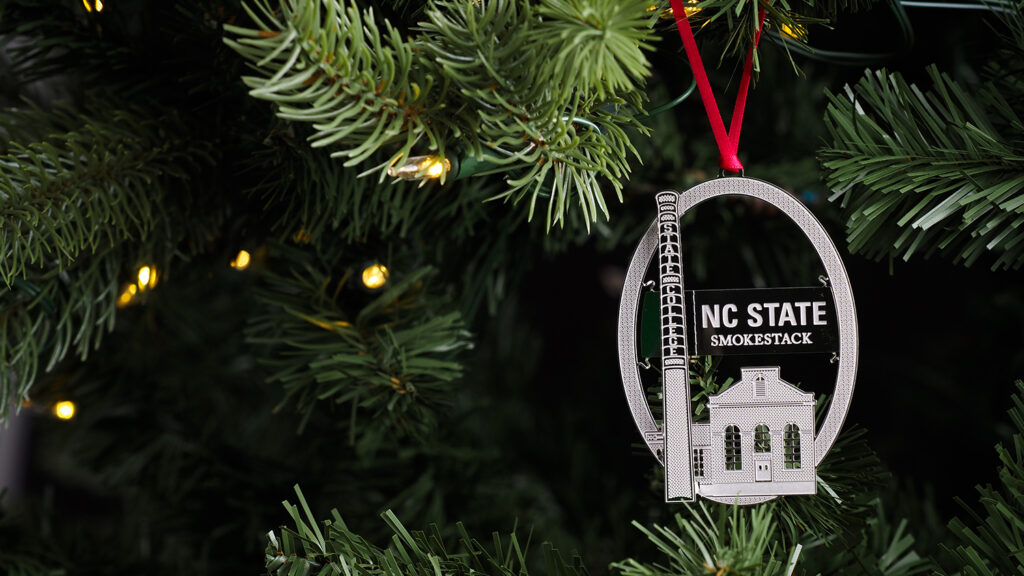 NC State Wolfpack Ornament \u2013 Crafted from Cherry Wood \u2013 Click to see Multiple Designs Available \u2013 North Carolina State University NCSU