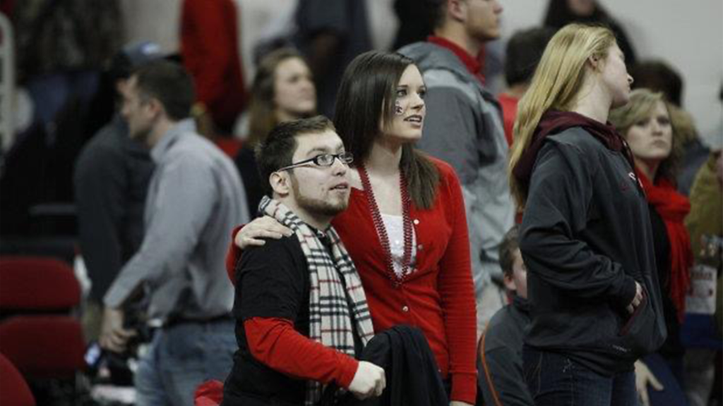 Will and Ashley at a basketball game in 2013.