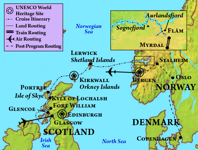 Scotland And Norway Map Scottish Isles & Norwegian Fjords | Nc State Alumni Association