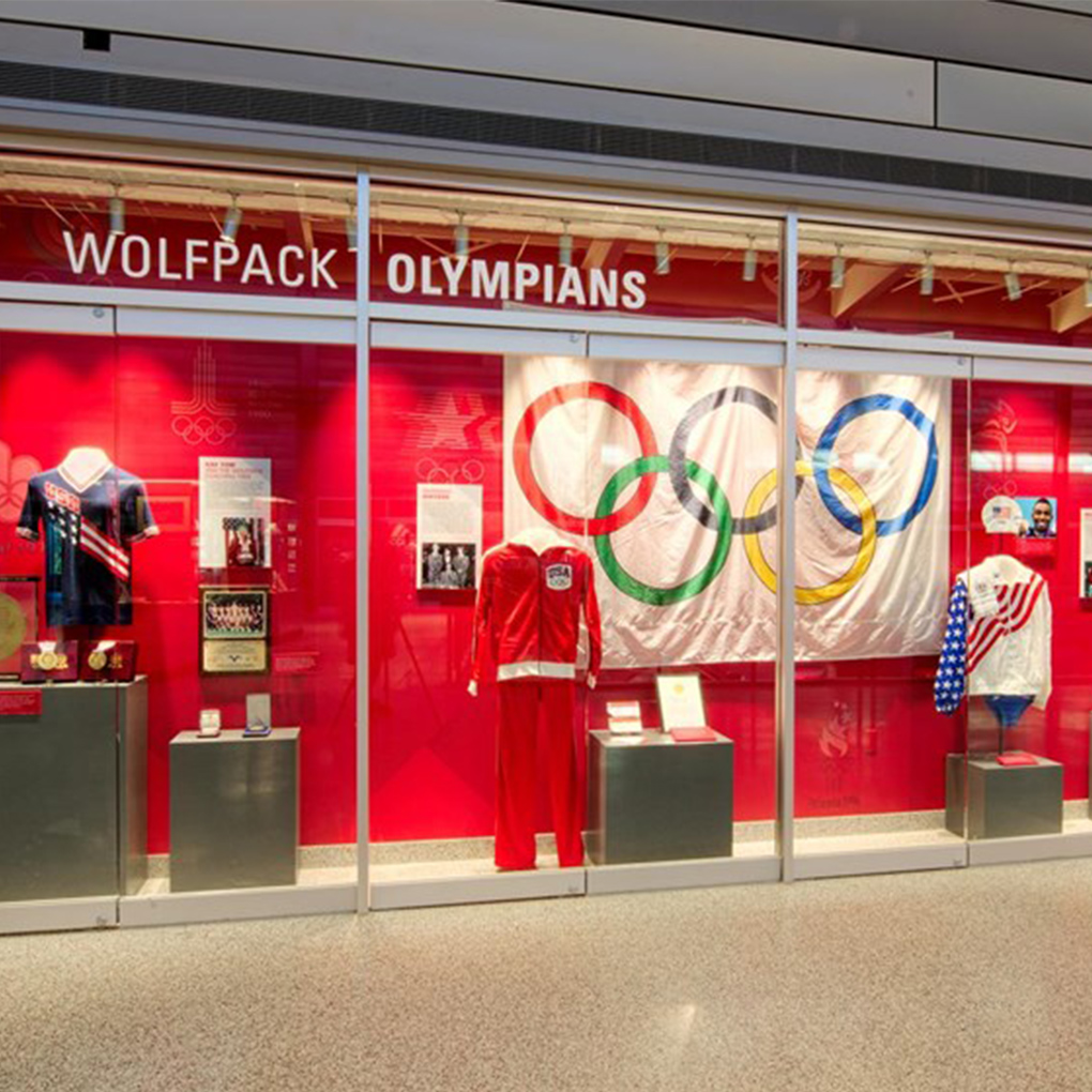 Olympics Display inside the renovated Reynolds Coliseum