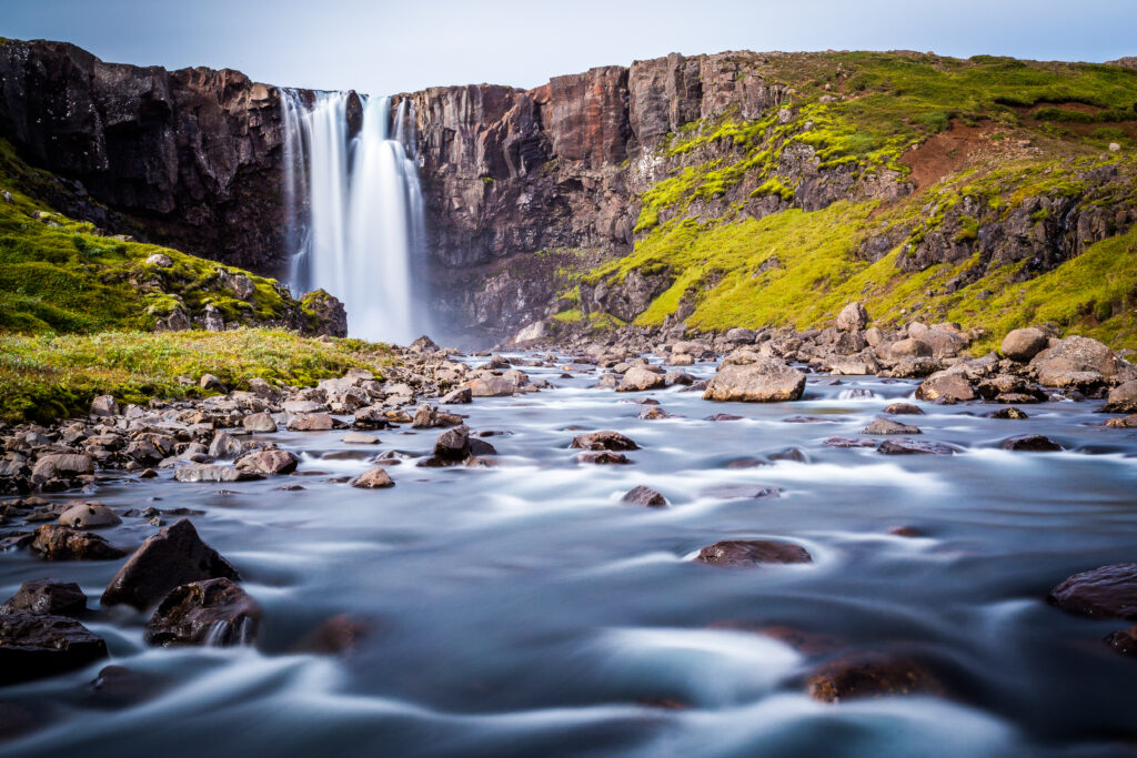 Iceland, east fjords, Isafjordur. Scenics landscape