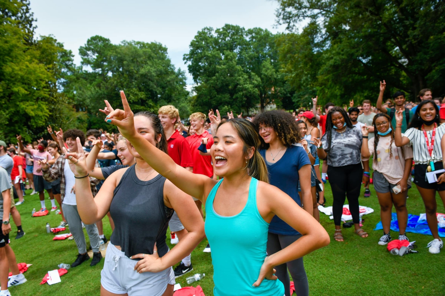 Photo showing diverse students attending Convocation 2021.