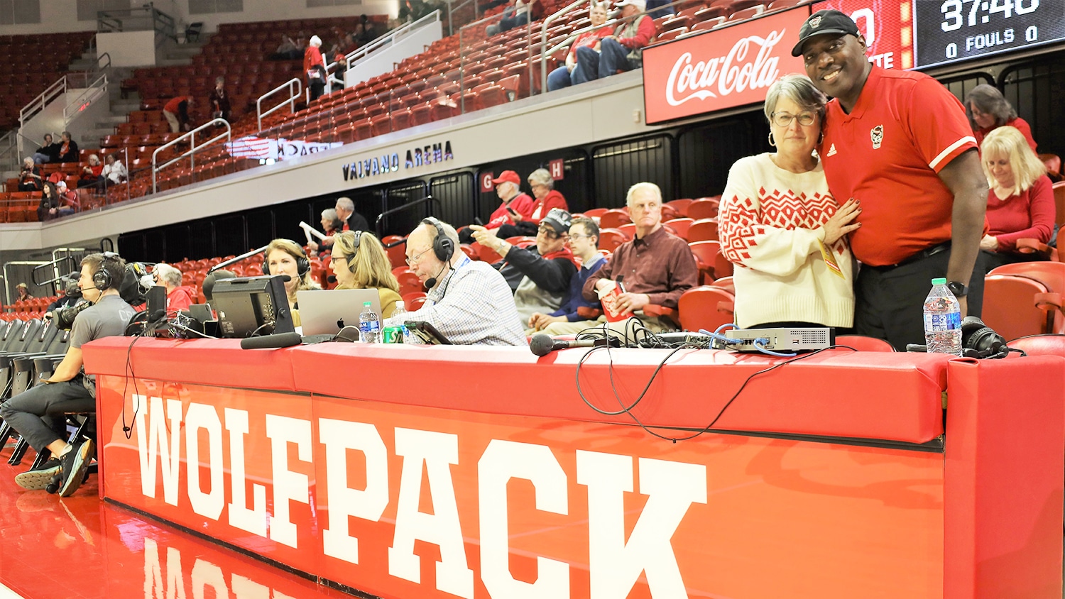 Ernie and Annabelle Myers at Reynolds Coliseum