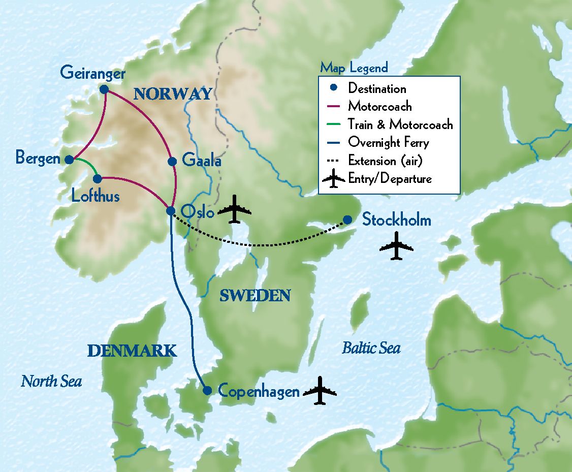 Map Norwegian Splendor