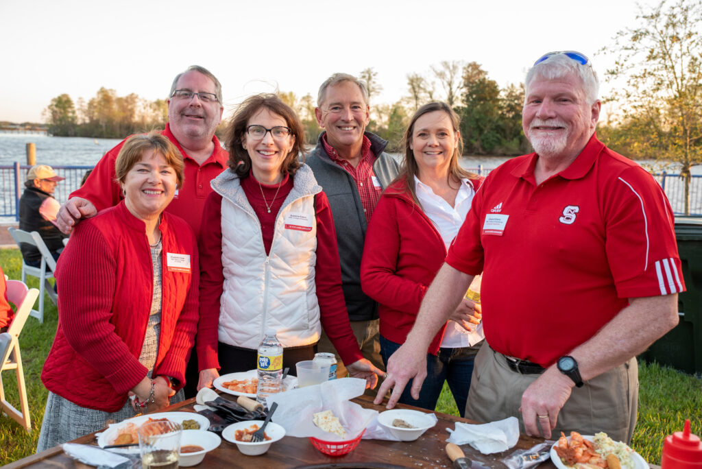 Alumni gather for the Annual Beaufort County Oyster Roast.