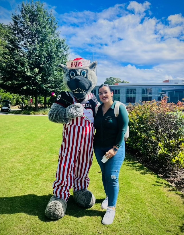 Nicole with Mr. Wuf