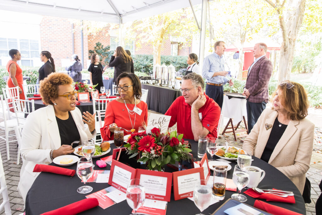 Alumni gathered at the Alumni Wolfpack Board Lunch