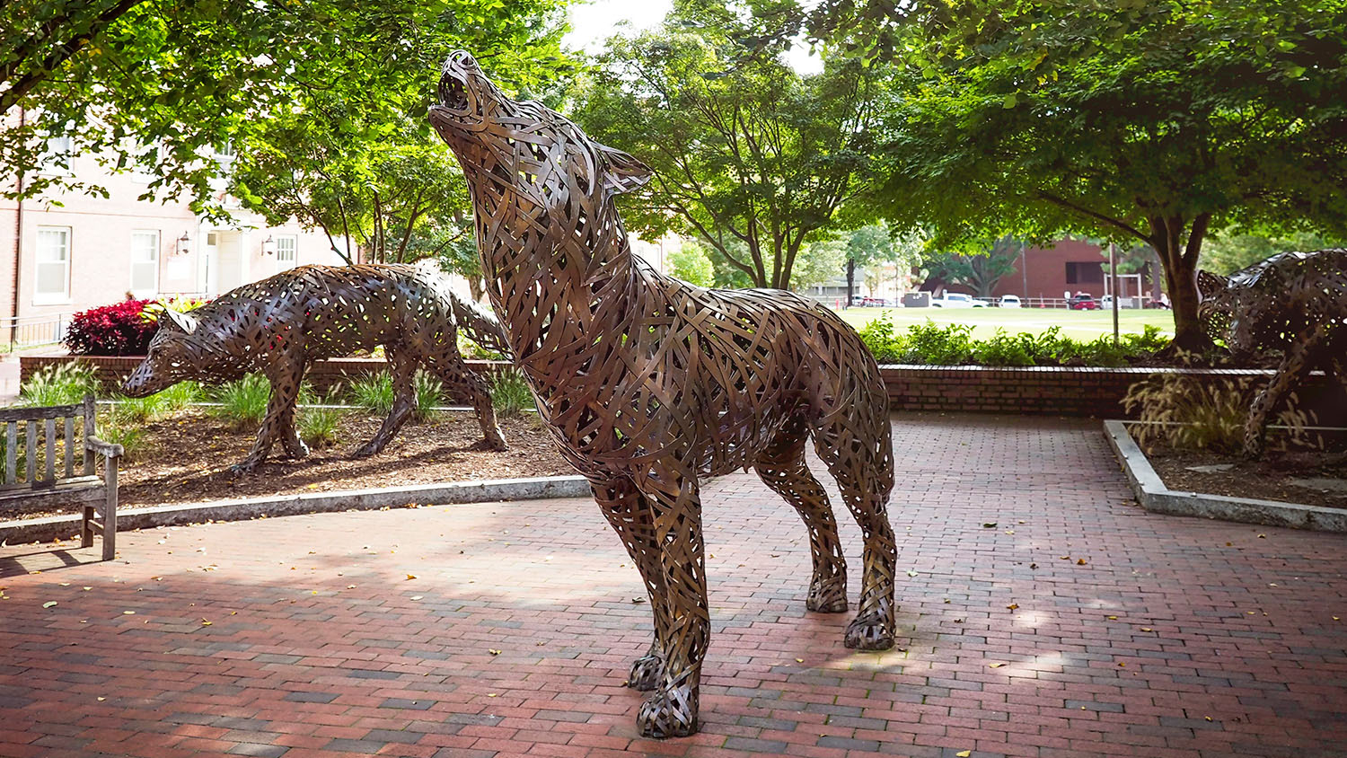 Wolves on Wolf Plaza